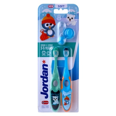 JORDAN JORDAN KIDS TOOTHBRUSH STEP 2 TWINPACK 3-5 years old