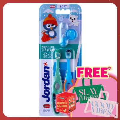 JORDAN JORDAN KIDS TOOTHBRUSH STEP 2 TWINPACK 3-5 years old