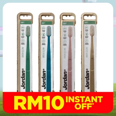 JORDAN Green Clean Toothbrush Soft 1s