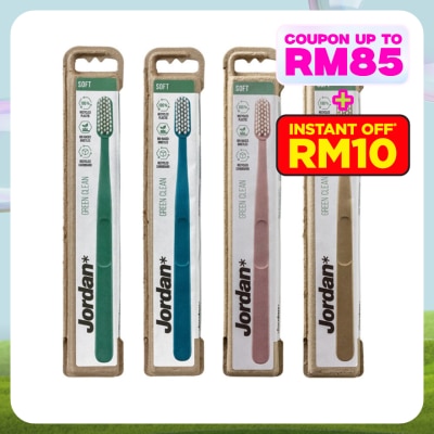 JORDAN Green Clean Toothbrush Soft 1s