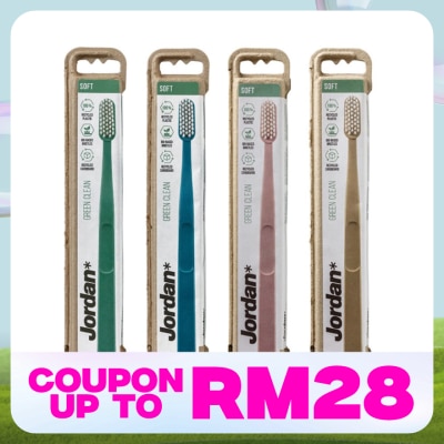 JORDAN Green Clean Toothbrush Soft 1s