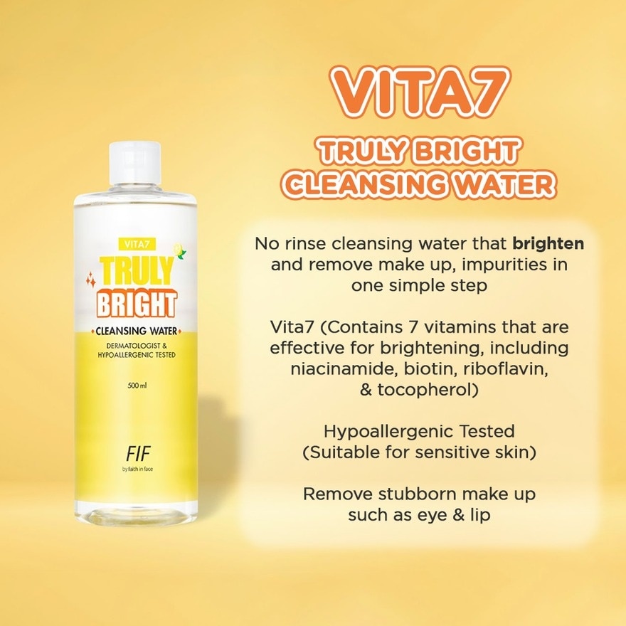 Vita7 Truly Bright Cleansing Water 500ml