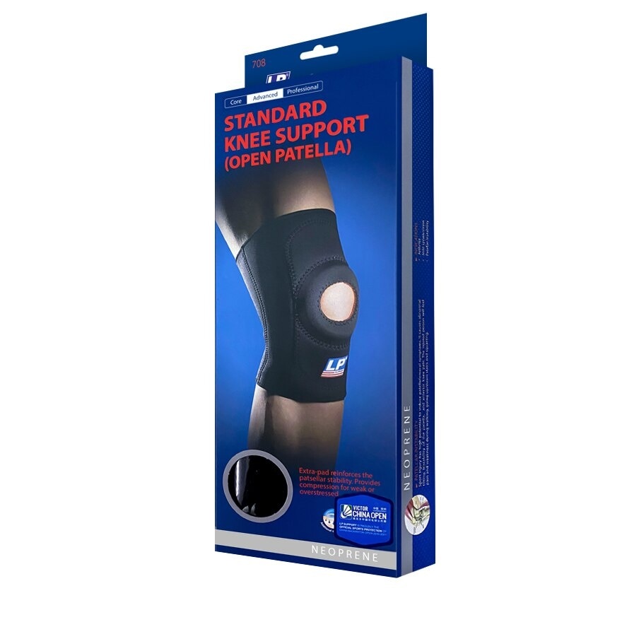 LP Support LP708 Standard Knee Support Open Patella 1s (Size XL)