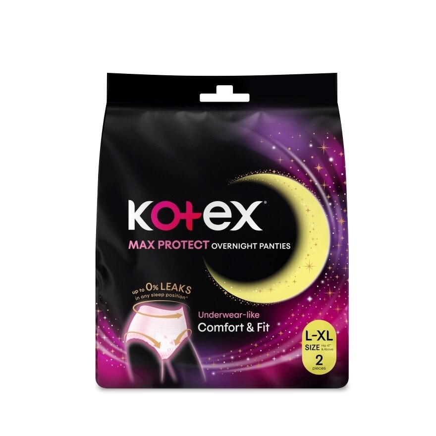 Overnight Panties L-XL (2s) - Period Panties with 360⁰ Anti-Leakage Protection Disposable
