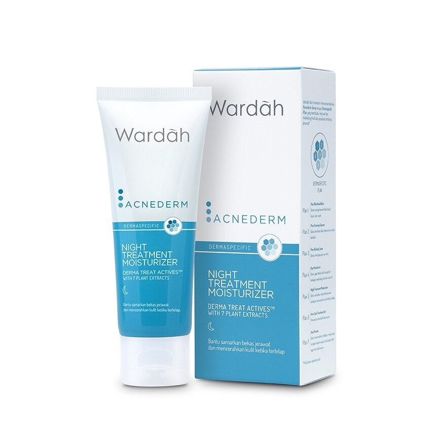 Wardah Acnederm Night Treatment Cream 40ml