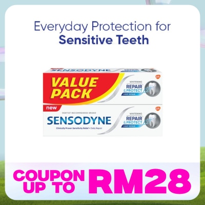 SENSODYNE Repair and Protect Whitening Sensitive Toothpaste 2x100g