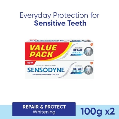 SENSODYNE Repair and Protect Whitening Sensitive Toothpaste 2x100g