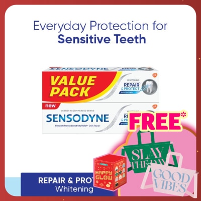 SENSODYNE Repair and Protect Whitening Sensitive Toothpaste 2x100g