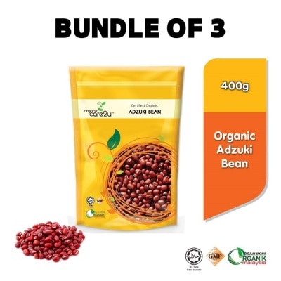 ORGANIC CARE2U Organic Adzuki Bean (400g x 3 Packs)