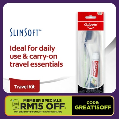 COLGATE Charcoal Travel Kit (Total 35g TP &SS Charcoal TB)