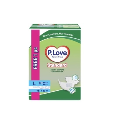 P.LOVE Standard Adult Diapers Tape L 8S