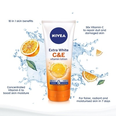 NIVEA Extra Bright &E Vitamin Lotion 320ml Twin Pack