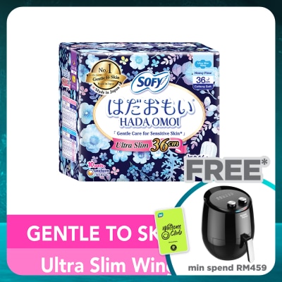 SOFY Hadaomoi Night Ultra Slim Wing 36cm 10's