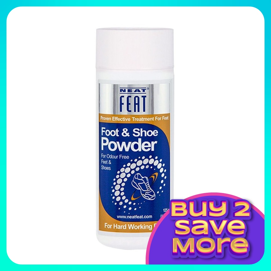 Foot & Shoe Powder Eliminating Feet and Shoe Odours 125g