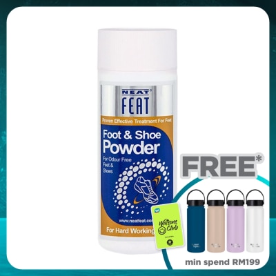 NEAT FEAT Foot & Shoe Powder Eliminating Feet and Shoe Odours 125g