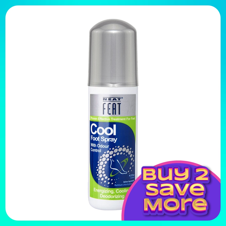 Cool Foot Spray for Feet Odour Control 125ml