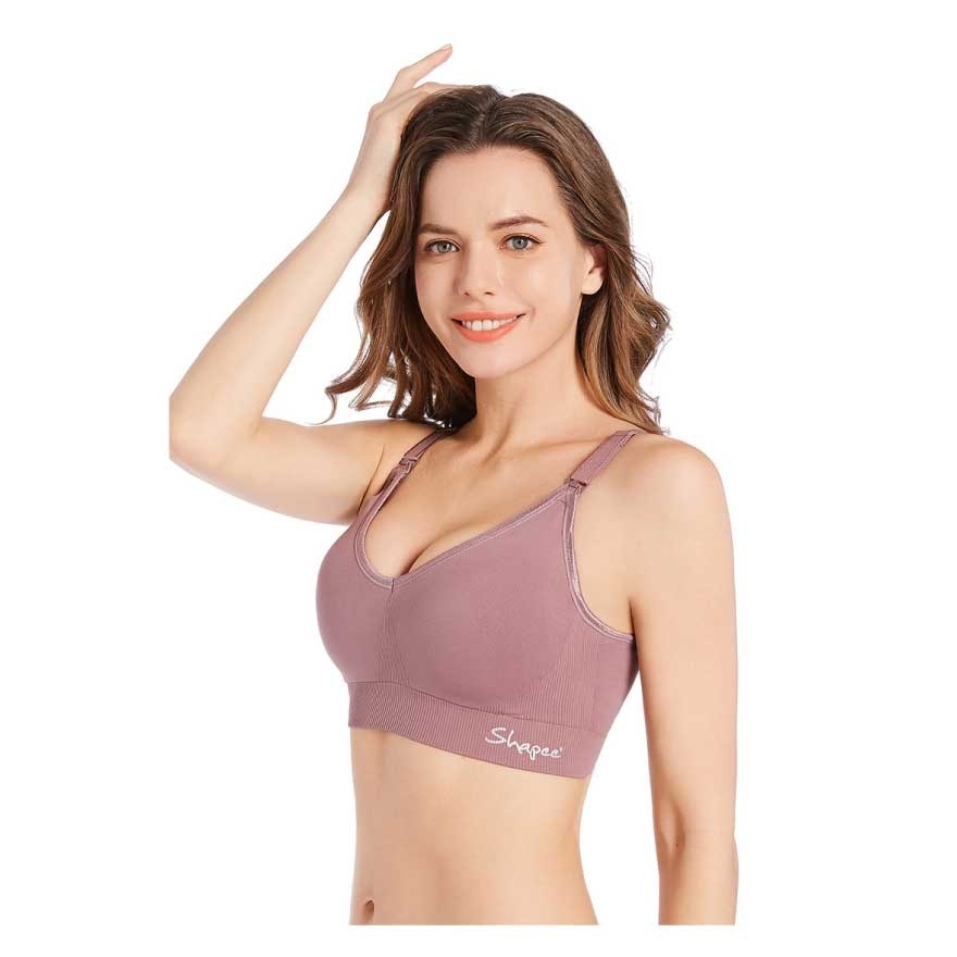 Luxe Nursing Bra M Maroon