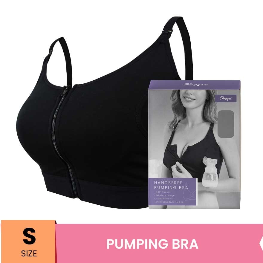 Hands Free Pumping Bra S Black