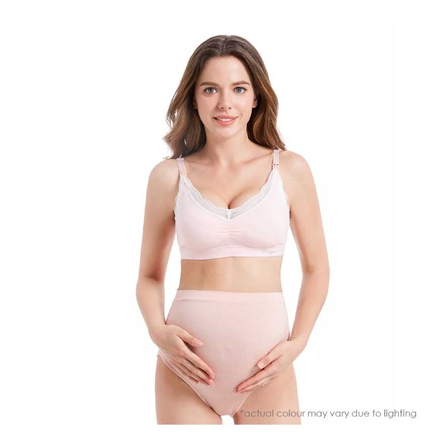 High Waist Maternity Briefs Pink (2pcs)