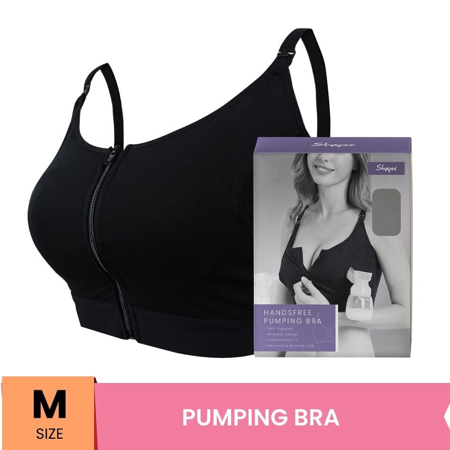 Hands Free Pumping Bra M Black
