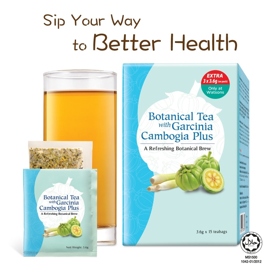 BOTANICAL TEA WITH GARCINIA CAMBOGIA 3.6g x 15s+3s