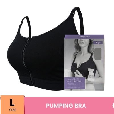 SHAPEE Hands Free Pumping Bra L Black