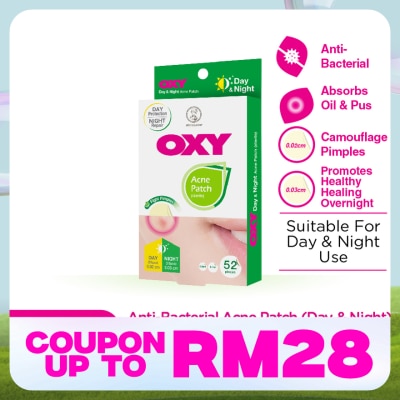 OXY Anti Bacterial Acne Day & night Patch 52s