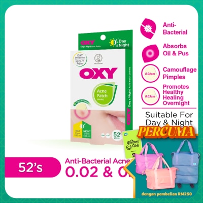 OXY - Anti Bacterial Acne Day & night Patch 52s