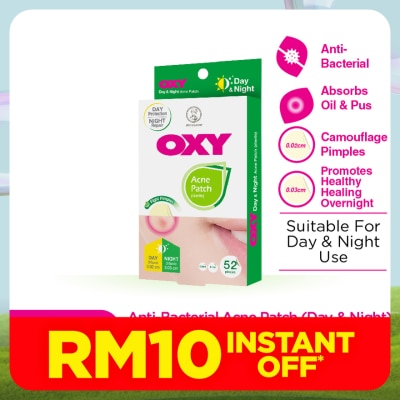 OXY Anti Bacterial Acne Day & night Patch 52s