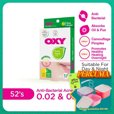 OXY - Anti Bacterial Acne Day & night Patch 52s
