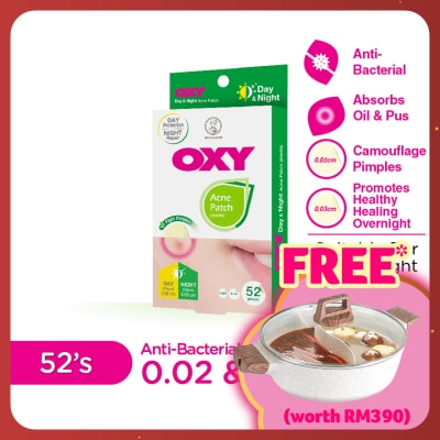 OXY Anti Bacterial Acne Day & night Patch 52s
