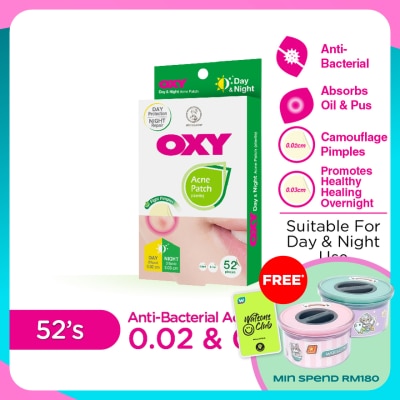 OXY Anti Bacterial Acne Day & night Patch 52s