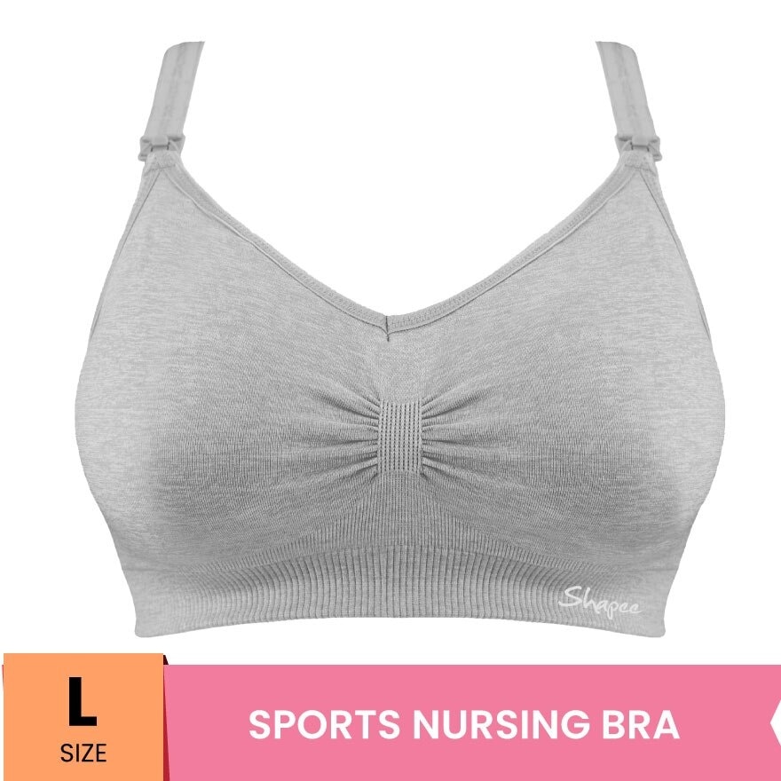 Sassy Nursing Bra L Grey
