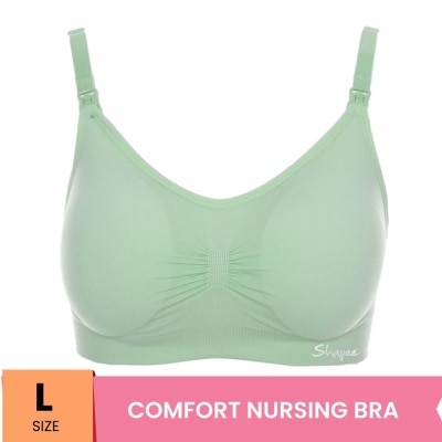 SHAPEE Classic Nursing Bra L Green