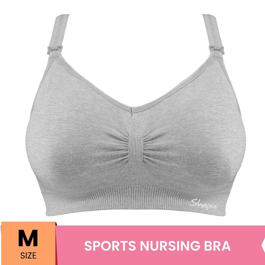 Sassy Nursing Bra M Grey