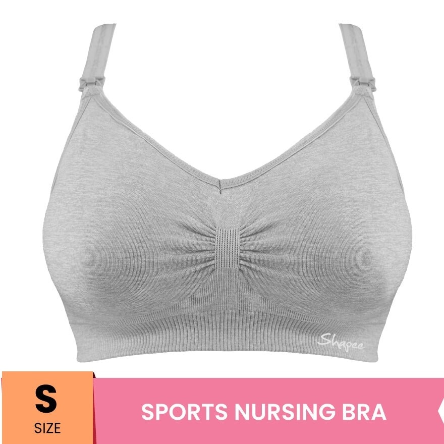 Sassy Nursing Bra S Grey