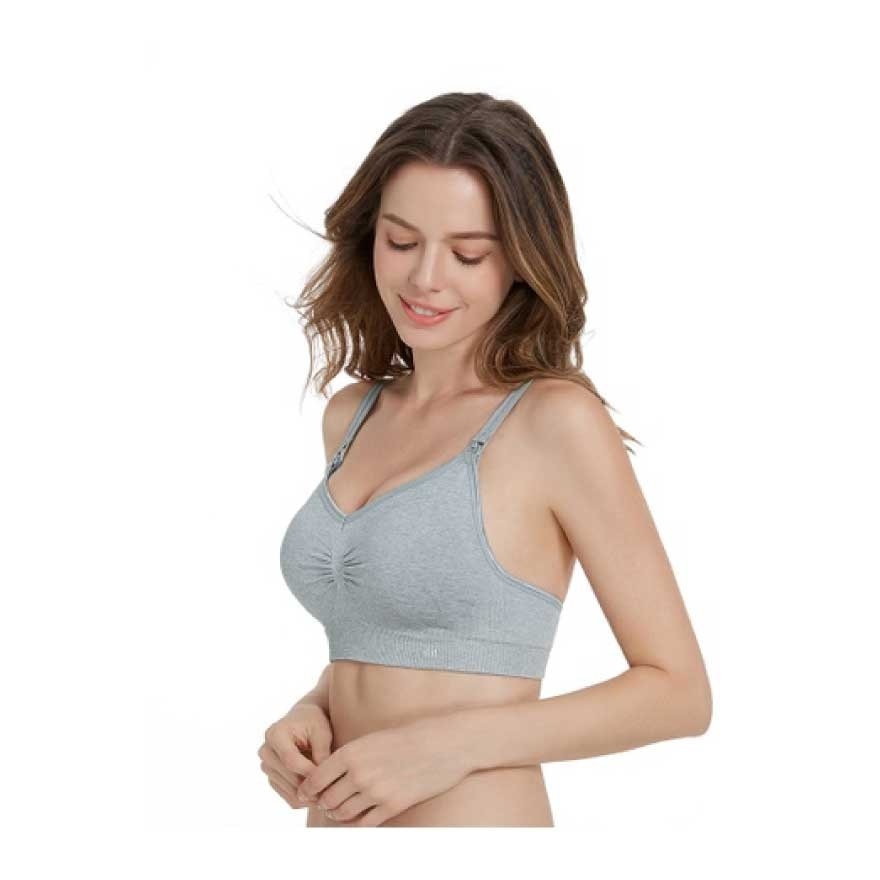 Sassy Nursing Bra S Grey