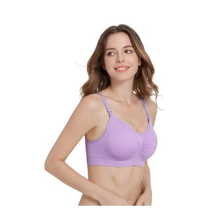 Classic Nursing Bra M Purple