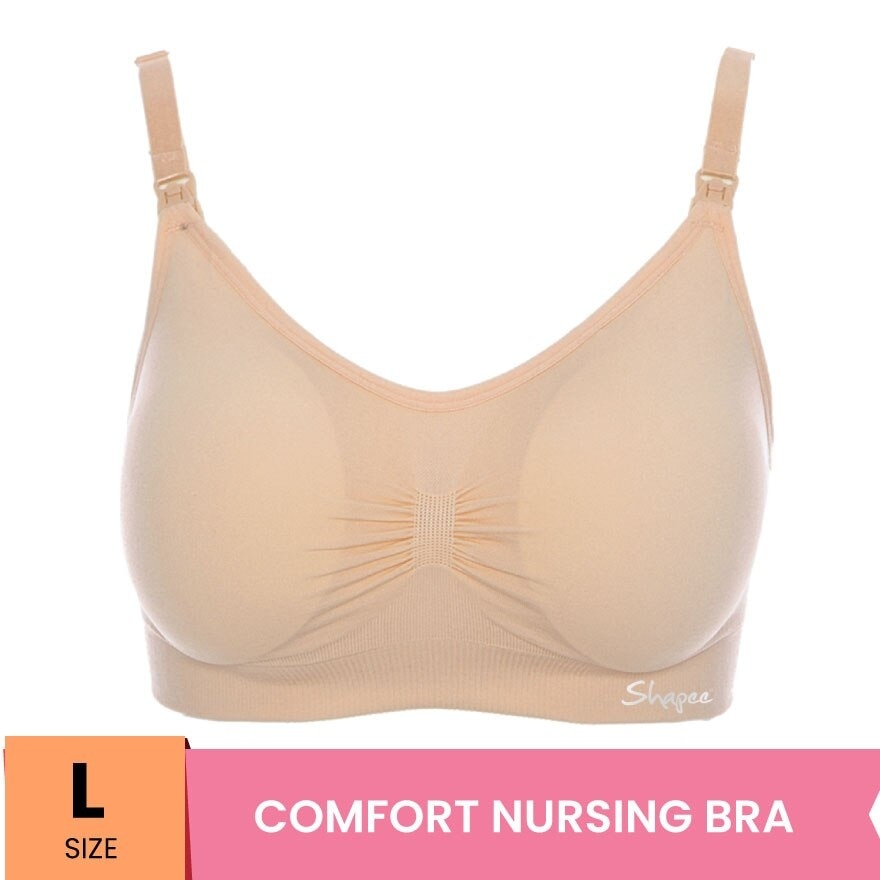 Classic Nursing Bra L Beige