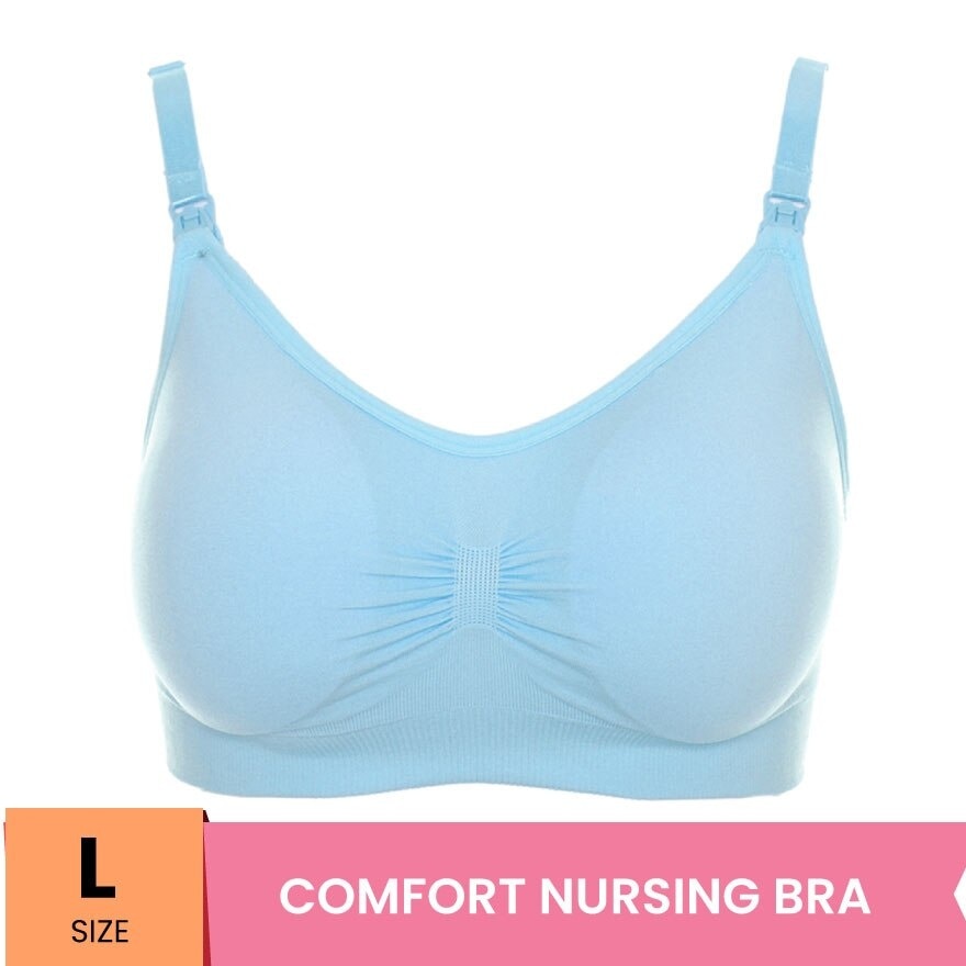 Classic Nursing Bra L Blue