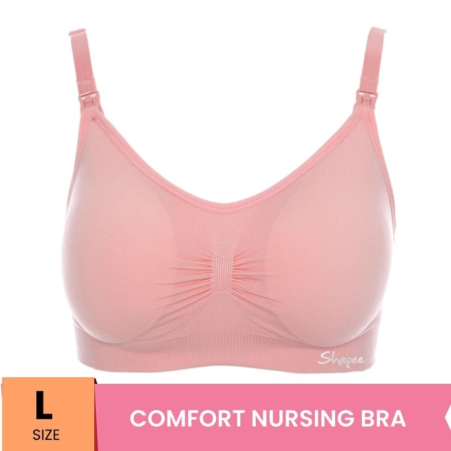 Classic Nursing Bra L Pink