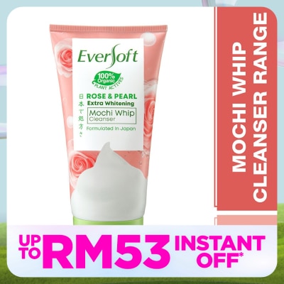 EVERSOFT Rose and Pearl Whip Cleanser 120G