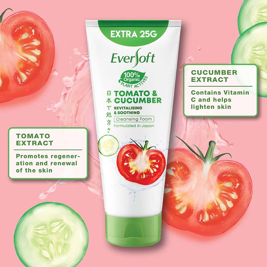 Tomato and Cucumber Facial Cleanser 195G image