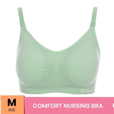 SHAPEE Classic Nursing Bra M Green