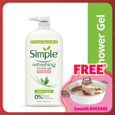 SIMPLE Kind To Skin Refreshing Shower Gel 1L