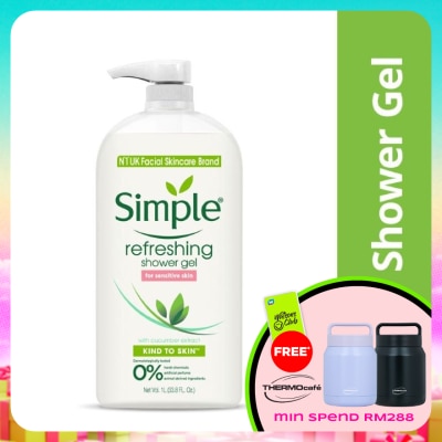 SIMPLE - Kind To Skin Refreshing Shower Gel 1L