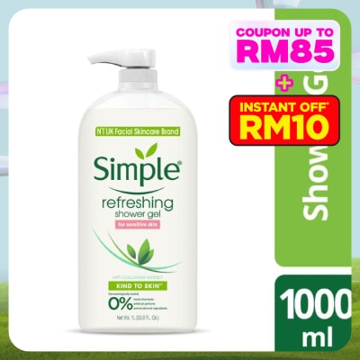 SIMPLE Kind To Skin Refreshing Shower Gel 1L