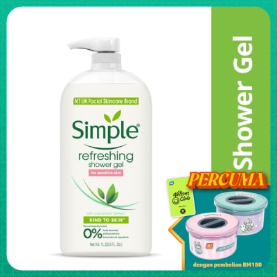 SIMPLE Kind To Skin Refreshing Shower Gel 1L