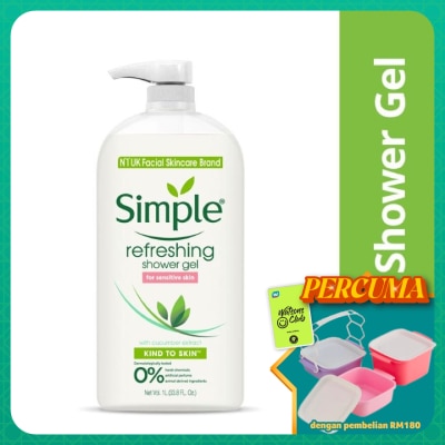 SIMPLE - Kind To Skin Refreshing Shower Gel 1L
