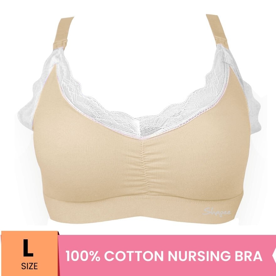 Lafee Nursing Bra L Beige